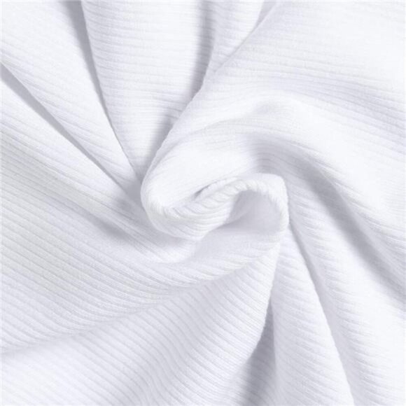 Womens Ribbed Long Sleeve Scoop Neck Top Slim Fit Knit Stretchy Basic Shirt - Picture 4 of 7